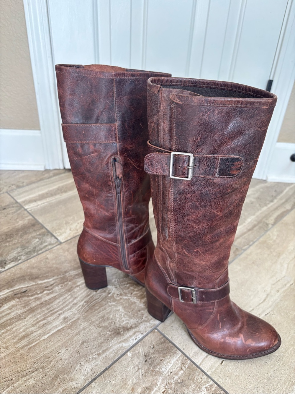 Tall Leather Boots